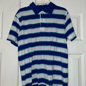 Place Blue and White Striped Polo Shirt
